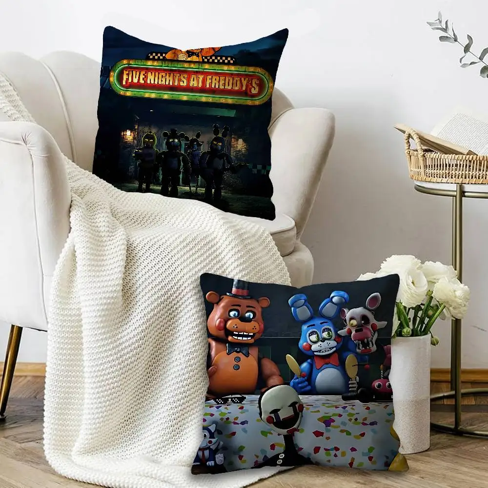 F-FNAF Five-nights-At-Freddys Office Cushion Pillowcase Car Cushion Cover45X45CM Lumbar Pillowcase Sofa Pillowcover