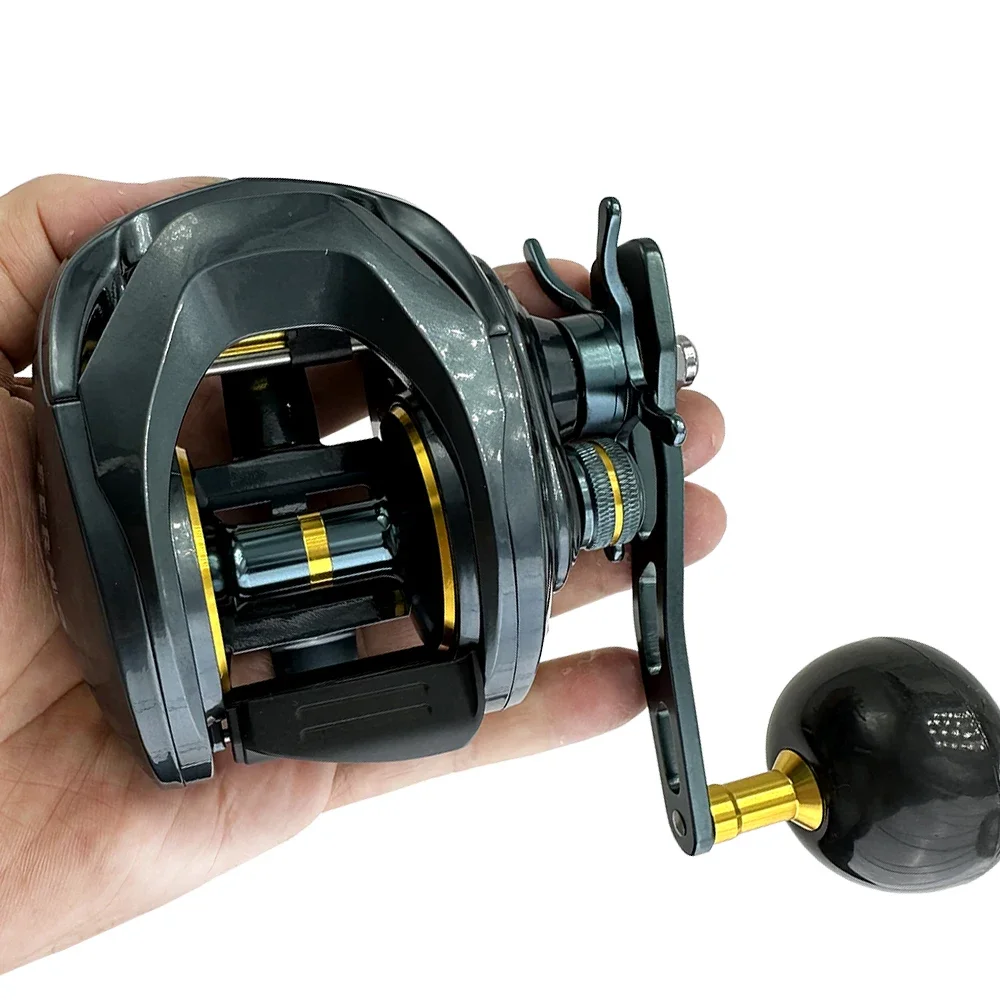 

Big Game Baitcasting Reels 33Lb Drag Low Profile Baitcaster Fishing Reel with Dual-row Powerful Magnet Super Long-Casting System