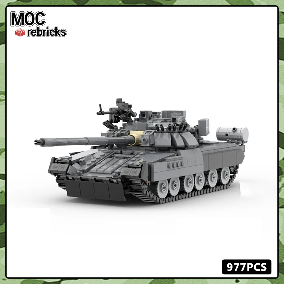 

Military Vehicles Series T-80UK Tank Traction MOC Building Block DIY Model Collection Experts Puzzle Technology Brick Toys Gifts