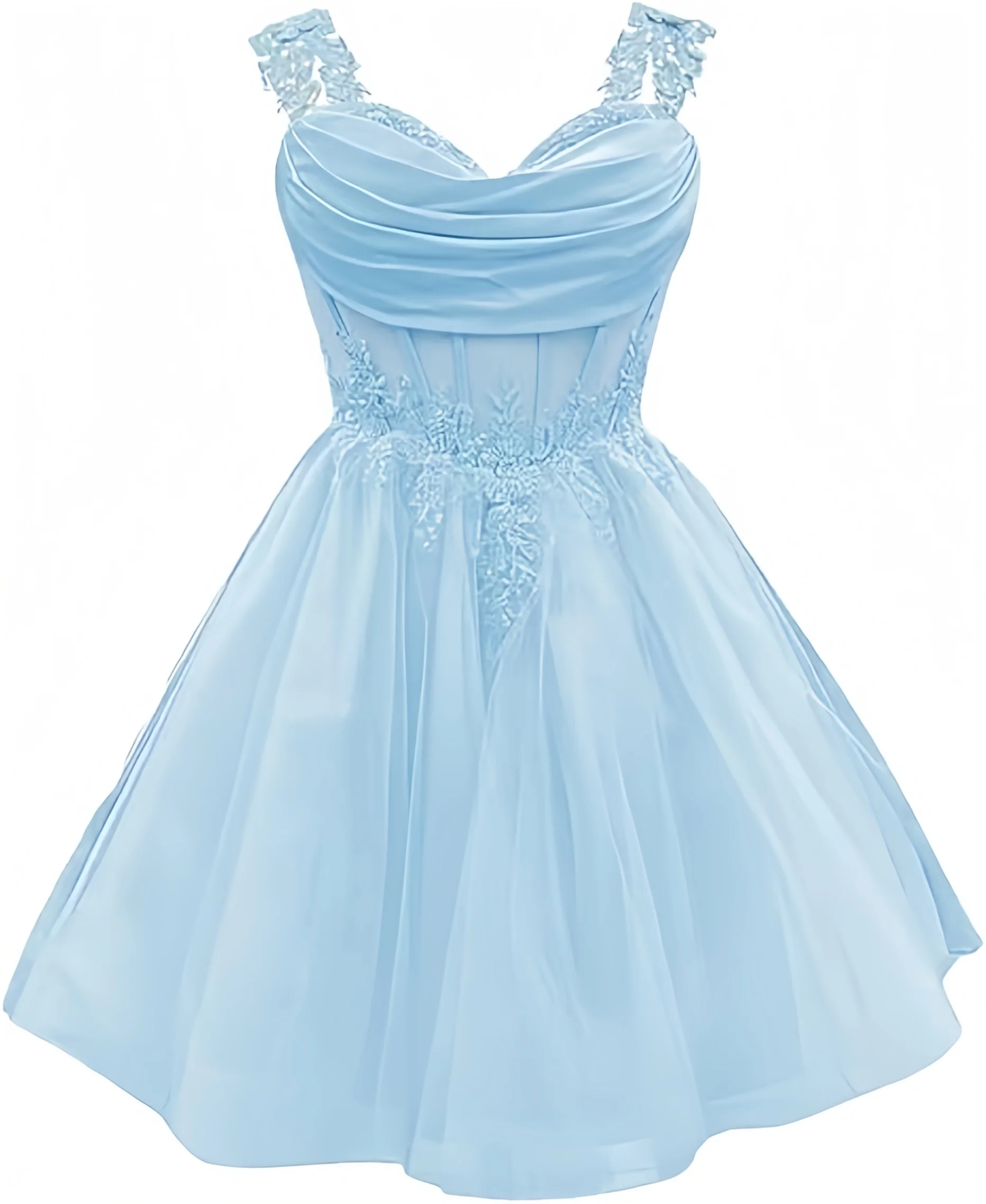 mint homecoming dresses Cicinia One Shoulder Green Short Tulle A-Line Mini Dress Contours the body through the hips for a sharp Short Juliette Sequin Homecoming Dress