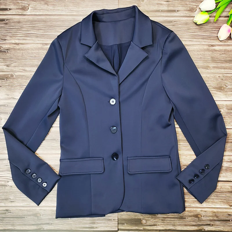 Western 4 Way Stretch Mulheres Competição Equestrian Jacket High Performance Horse Rider Show Jacket Horseback Riding Top Vestuário