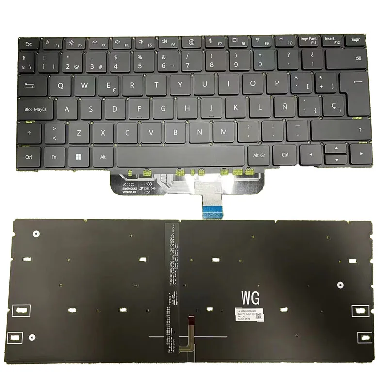 For HUAWEI MateBook 13S 14S 2021 HKD EMDW56 W76 MRG/HKF-16 Spanish SP US Russian RU backlit keyboard