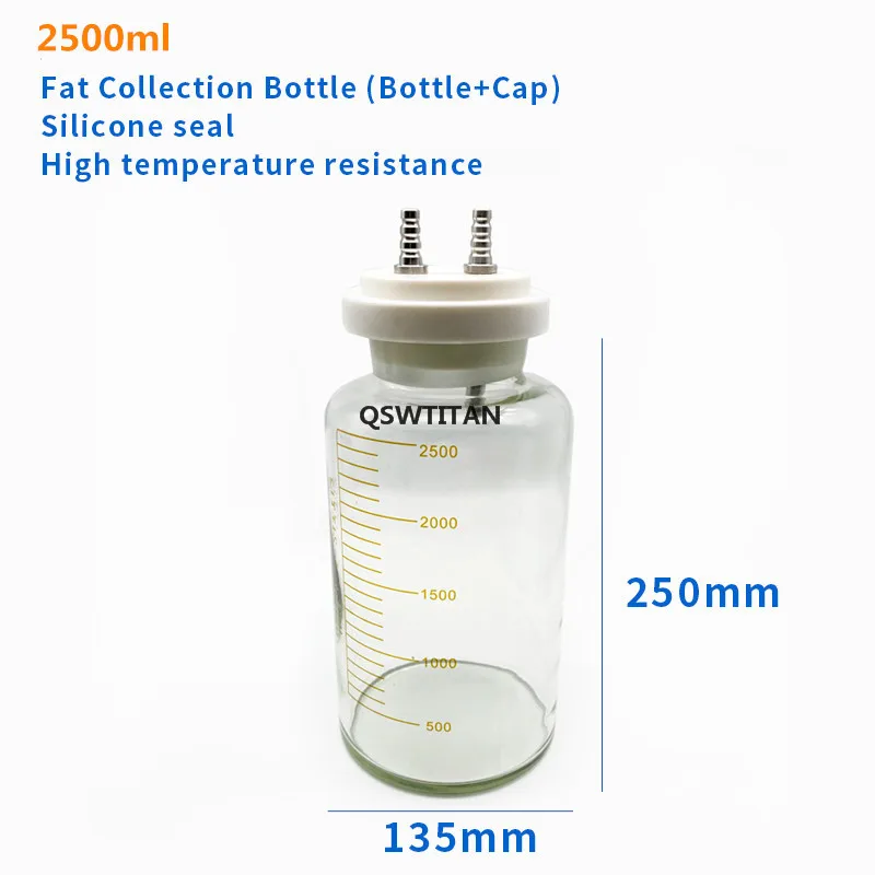 A coleção gorda da garrafa da coleção da lipoaspiração da gordura autoclavable canister para ferramentas cosméticas da lipoaspiração