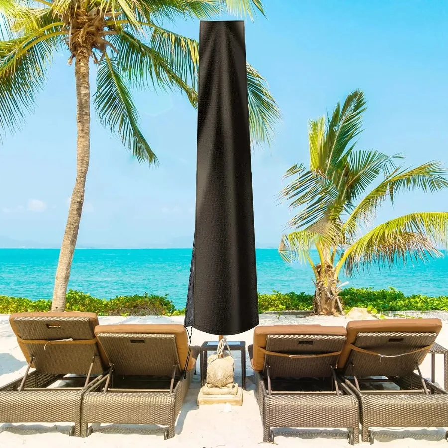 Outdoor Garden Parasol Cover, 210D, UV Protection, Suitable for Terrace Garden Umbrella Cover in 5 Sizes