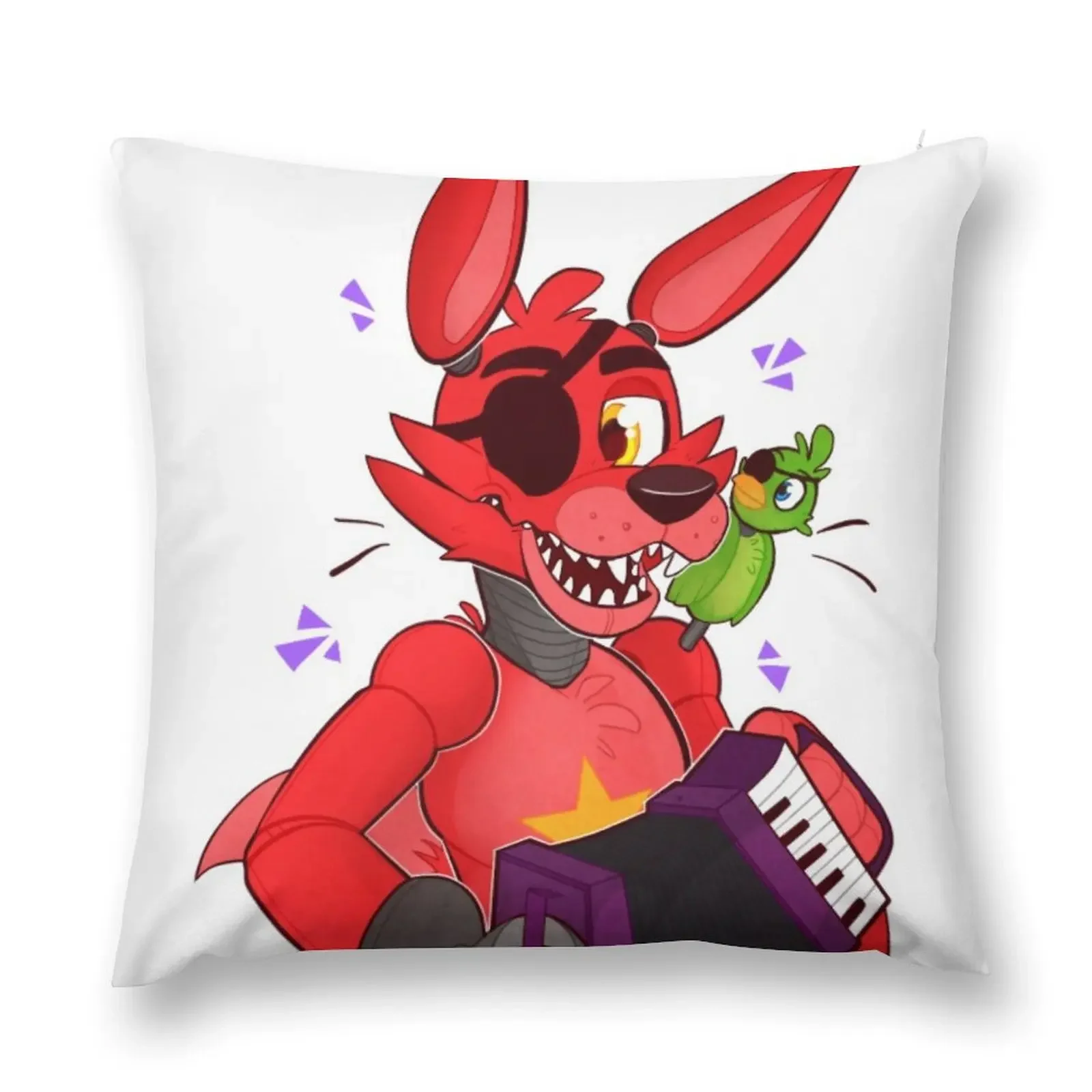 Rockstar Foxy - Me Bird Likes Ya' Throw Pillow Christmas Pillow Cases Christmas Pillows Marble Cushion Cover bed pillows pillow