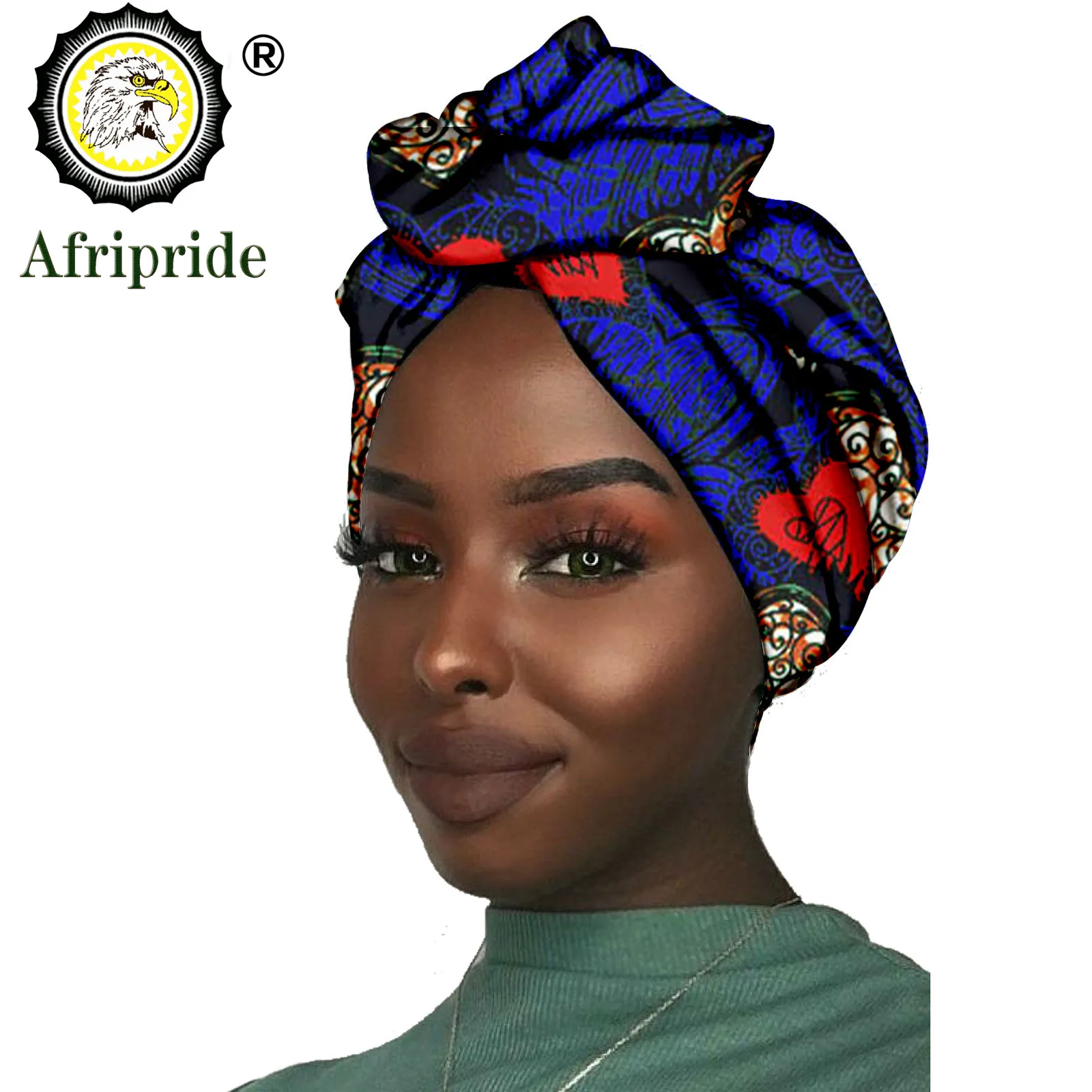 African New Fashion Headwrap Women Cotton Wax Fabric Traditional Headtie Scarf Turban pure Cotton Wax AFRIPRIDE S001