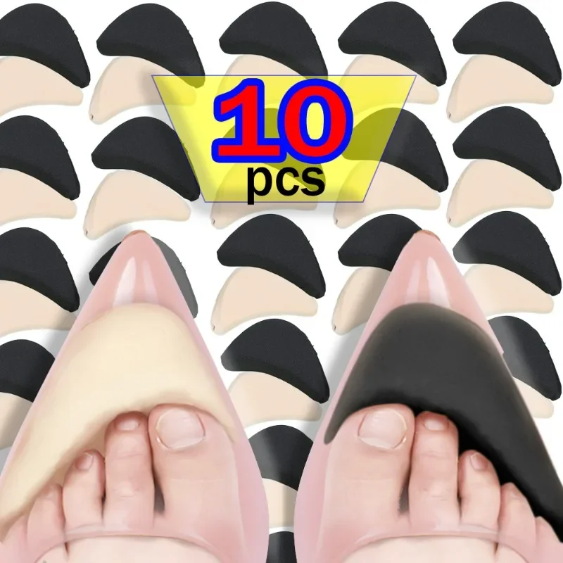 إسفنجة لينة عالية الكعب الأمامية وسادة منصات لتخفيف الآلام قوس النعال تقليل حجم الحذاء حشو حامي للأحذية المريحة