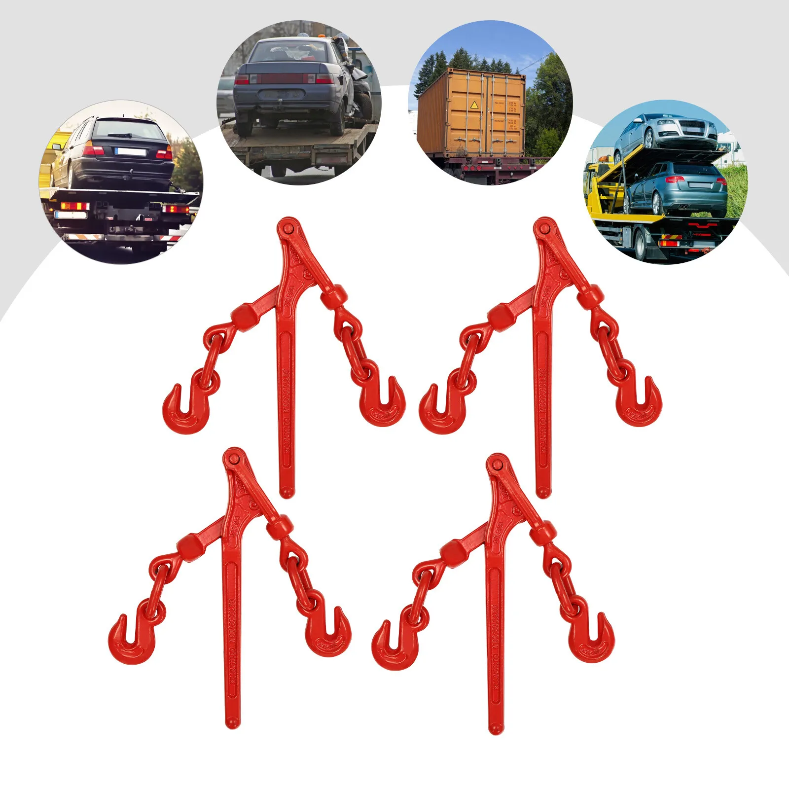 4 قطعة الثقيلة رافعة تحميل الموثق الكربون الصلب رافعة سلسلة الموثق سلسلة رافعة المفاجئة الموثق مقاومة للتآكل