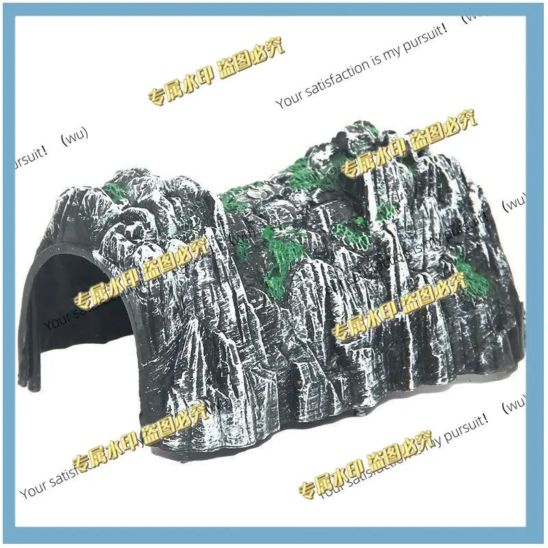 Plastic large rockery double-layer tunnel wooden track wooden track accessories magnetic small train children's toys compatible