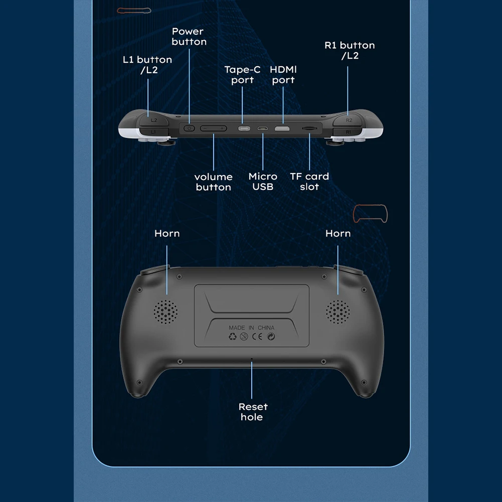 Imagem -03 - Projeto X-retro Handheld Game Console Ips Tela Compatível para Ps1 Alto-falante Duplo Estéreo Portátil Pocket Video Console 43