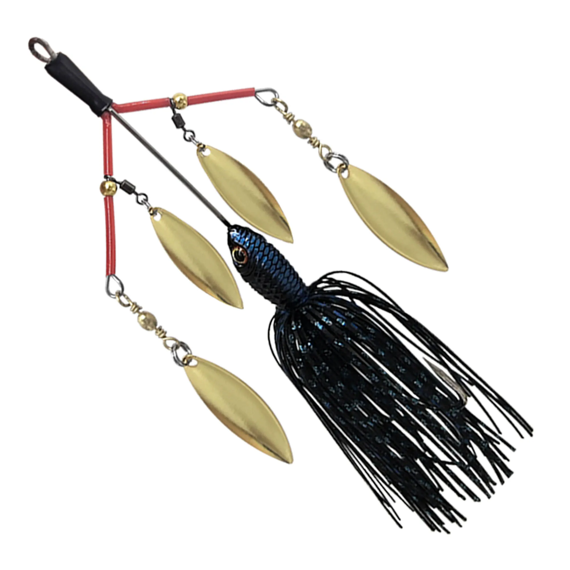 Mycena 27G Spinner Bait Angelköder Chatter Bait Spinnerbait Multirota Spinner Löffelköder für Hecht Peche Tackle Metall-Pailletten – Detail 7
