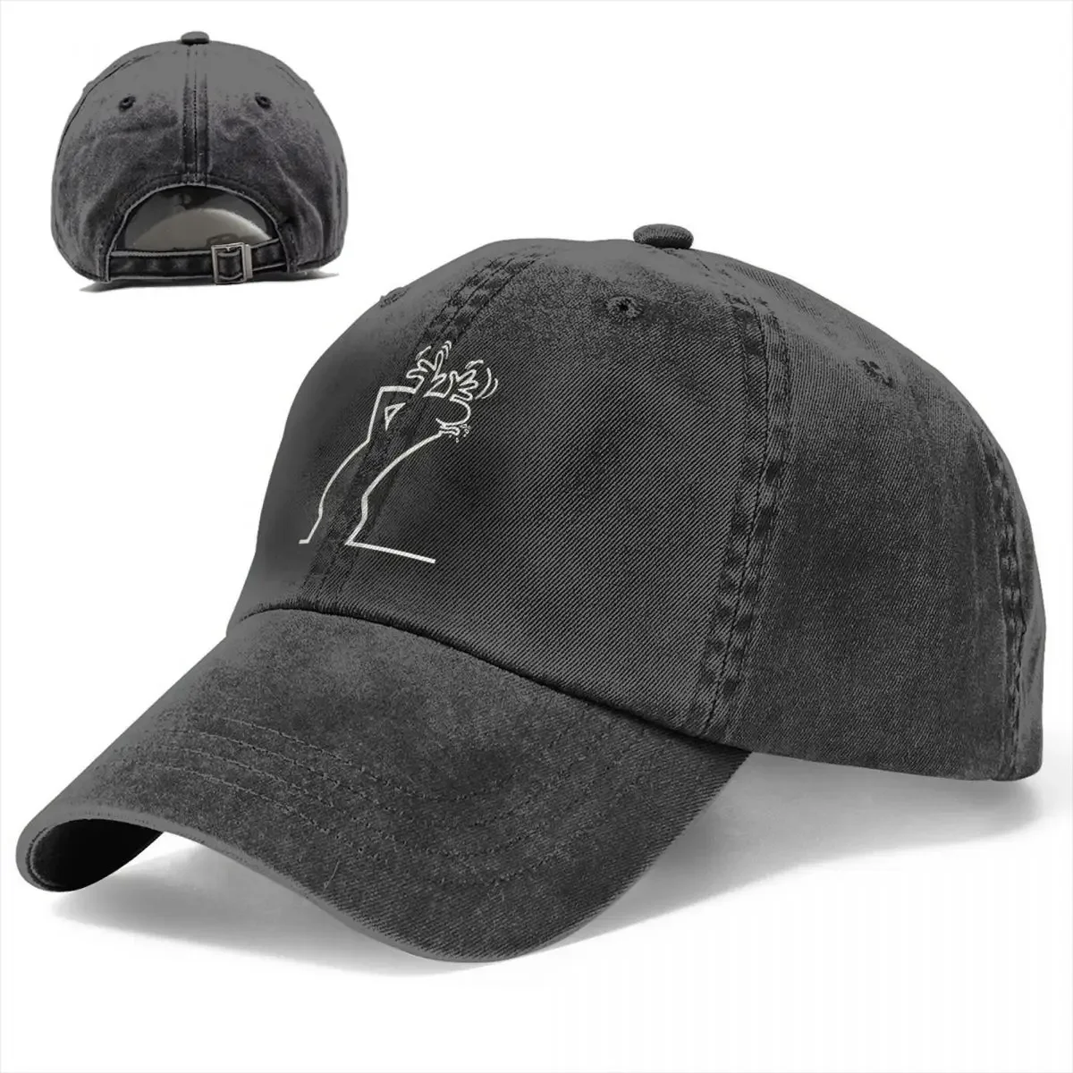 La Linea-gorras de béisbol de estilo Unisex, sombreros desgastados lavados de mezclilla, sombreros ajustables para entrenamientos, The Line Osvaldo Cavandoli TV