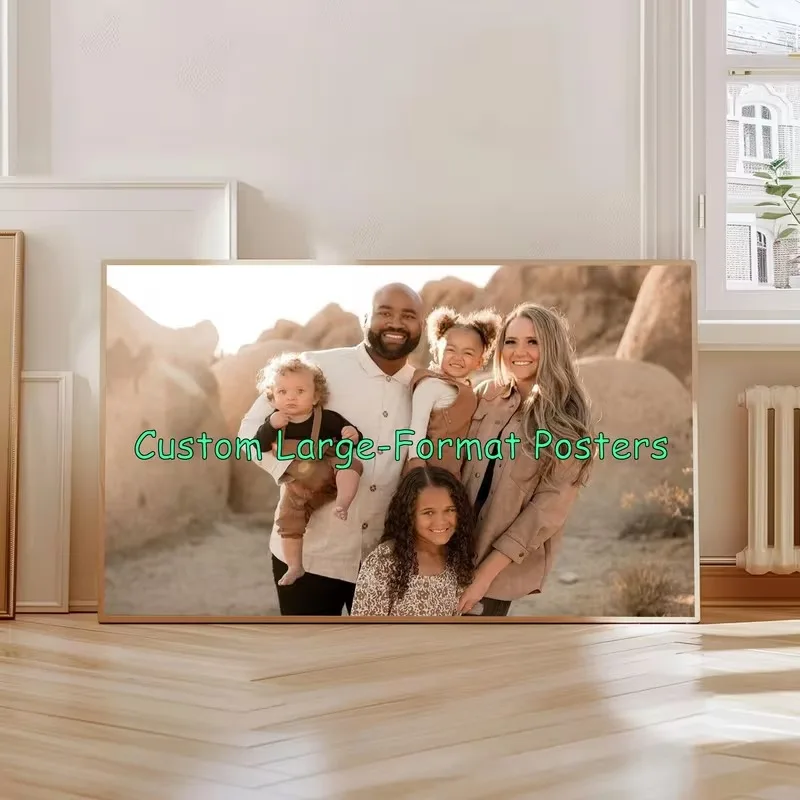 Customized Large-size Canvas Printing Photos Personalized Posters Family Life Pet Birthday Wedding Landscape for Home Decor