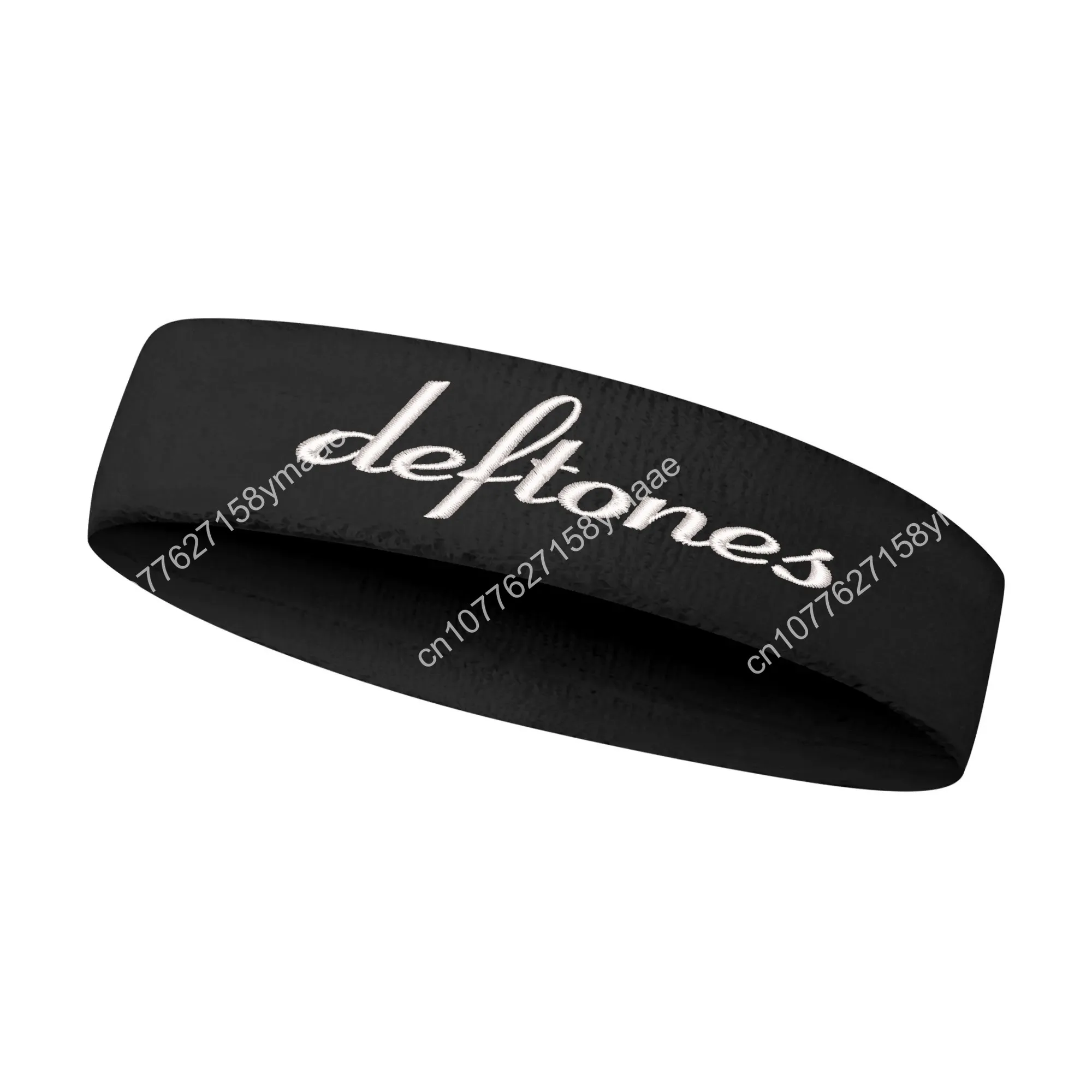 Deftones Rock Embroidered Sports Headband Mens Womens Sweatband Bandana Fitness Sweat Absorb Band DIY Name & Team Name & Colors