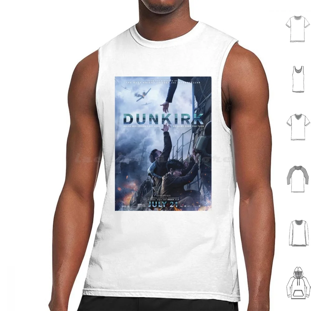 

Official Poster 5 ( Alex And )-Dunkirk Tank Tops Print Cotton Dunkirk Dunkerque War World War 2 Movie Movies Film Films