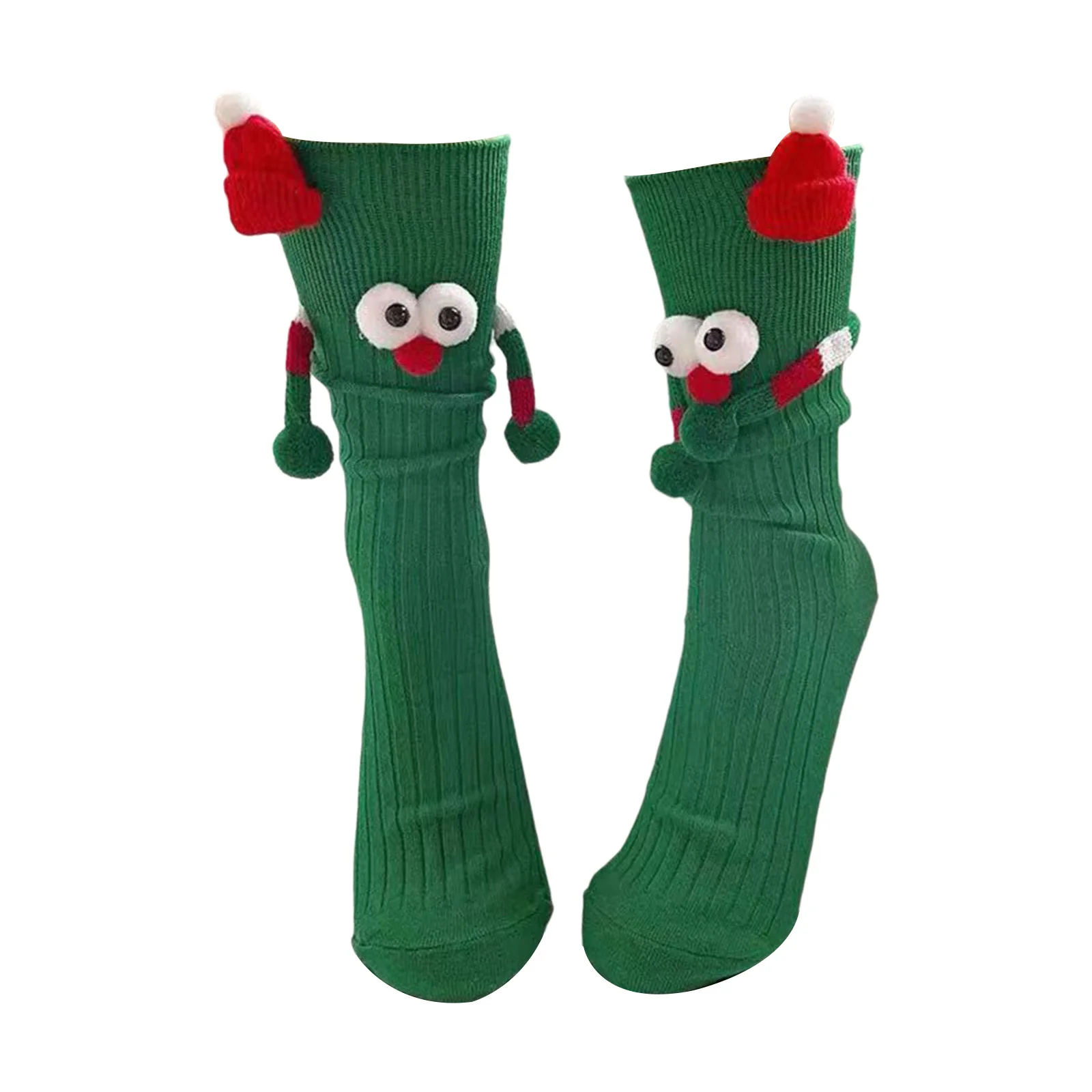 Simpatici calzini natalizi Calze natalizie Novità Calzini magnetici tenuti a mano per bambini adulti