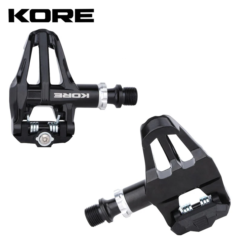 KORE Road Bike Self-locking Pedals Ultralight Aluminum Alloy 2 Sealed Bearing Bicycle Pedal KEO Pedals 9 degree cleat Bike Part