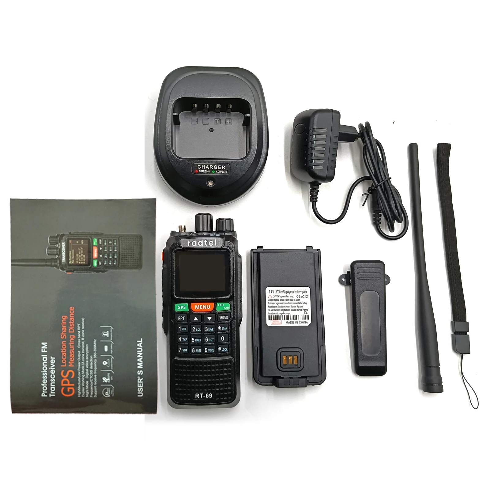 Radtel RT-69 GPS 10 ワット 999 チャンネルアマチュア無線エアバンド 