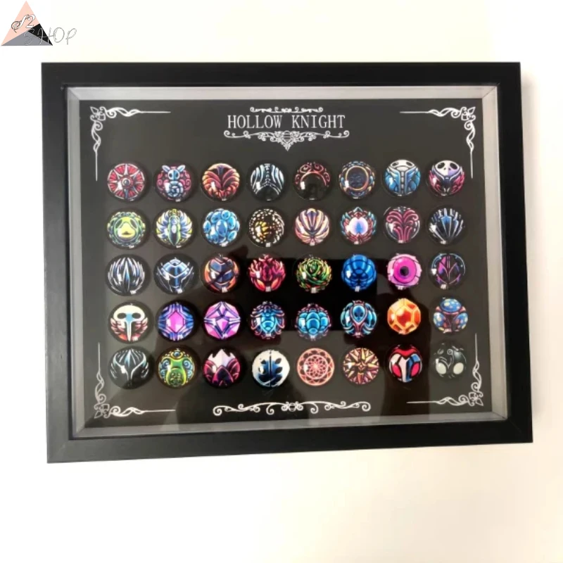 

Hollow Knight Silksong Charm Set - Full Collection Magnetic Replica with Display Frame Official Style Collector's Gift In Stock