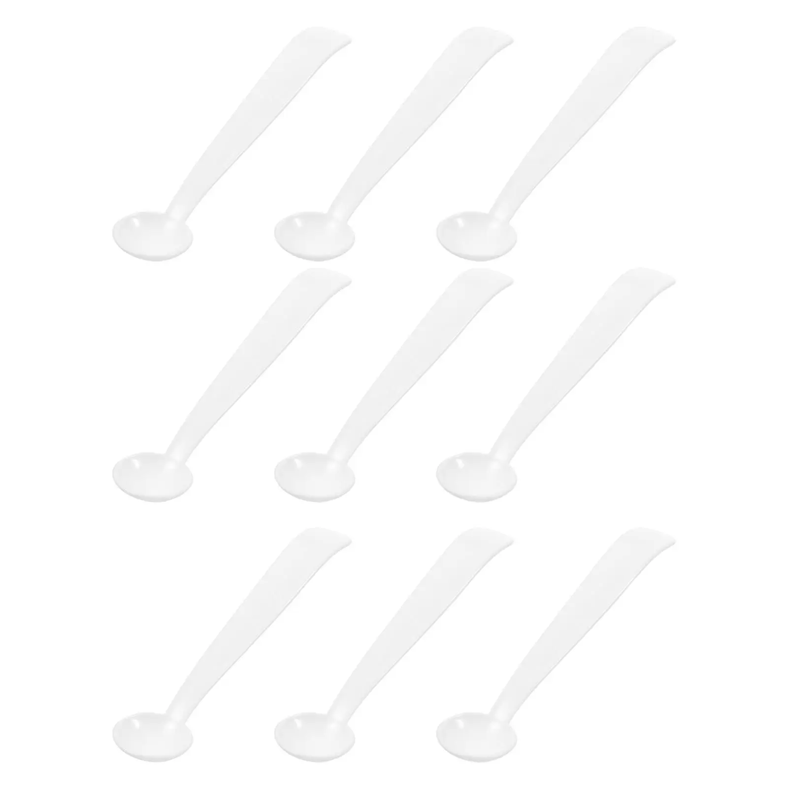 100Pcs Micro Spoon PP Plastic Corrosion Resistant Measuring Scoop for Powder Measurement Lab Hobby Use Micro Scoop