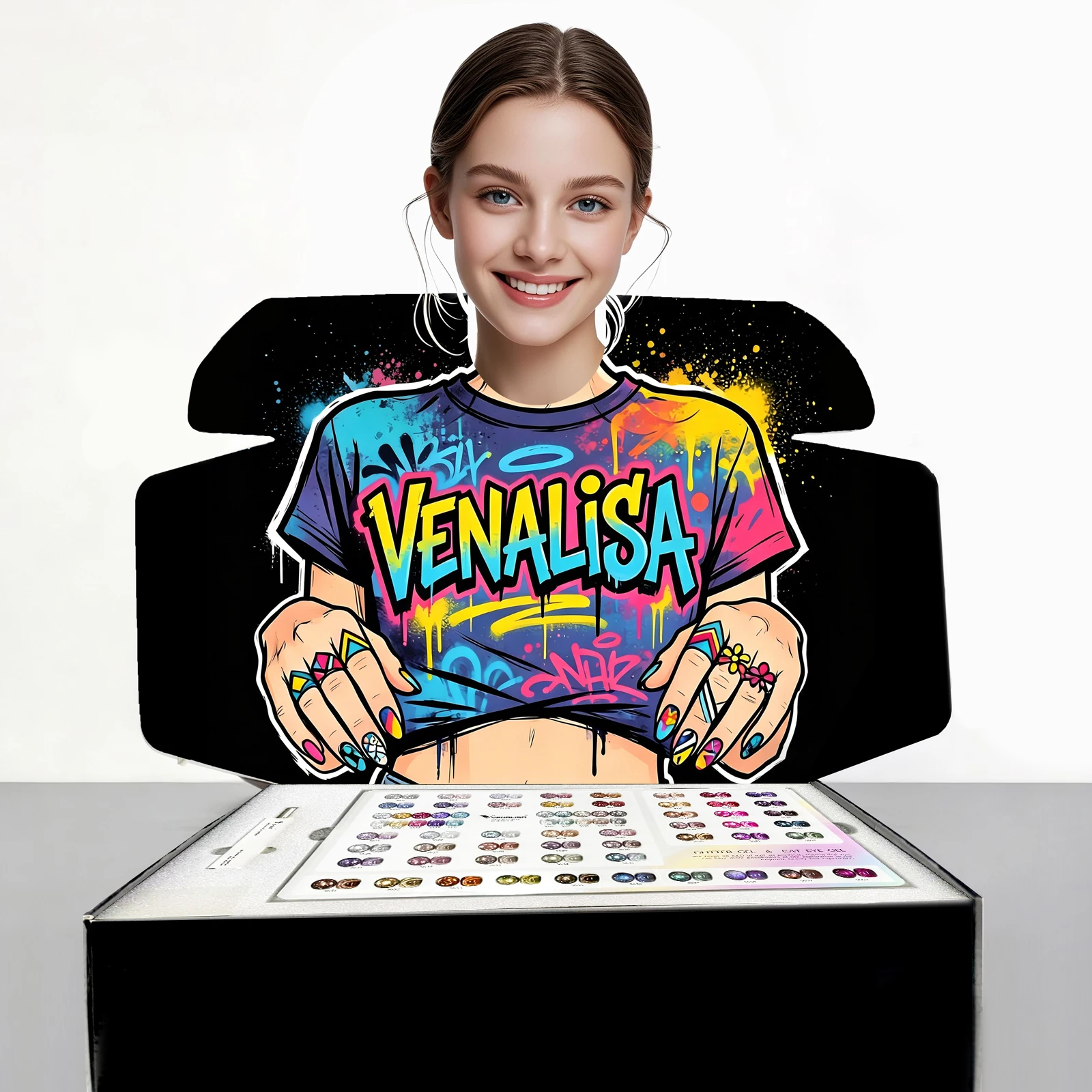 Venalisa Professional Cat Eye Gel Polish Set 10ml TPO FREE Magnetic Nail Gel Kit Soak Off UV LED Long Wear Sparkle Salon Use