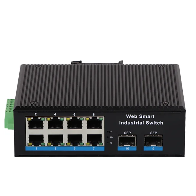 Industrial Gigabit Network Switches Poe Switch  2   SFP Network 8 Port  Switch view 3