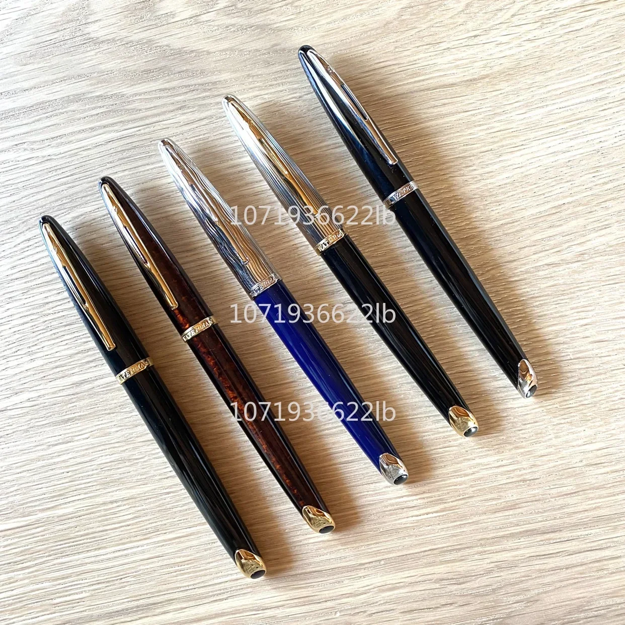 Outstanding Waterman Garene High-end Pen Fountain Pen 18k Gold Nib Gold/Silver Clip Amber Red Business Writing Stationery Gift