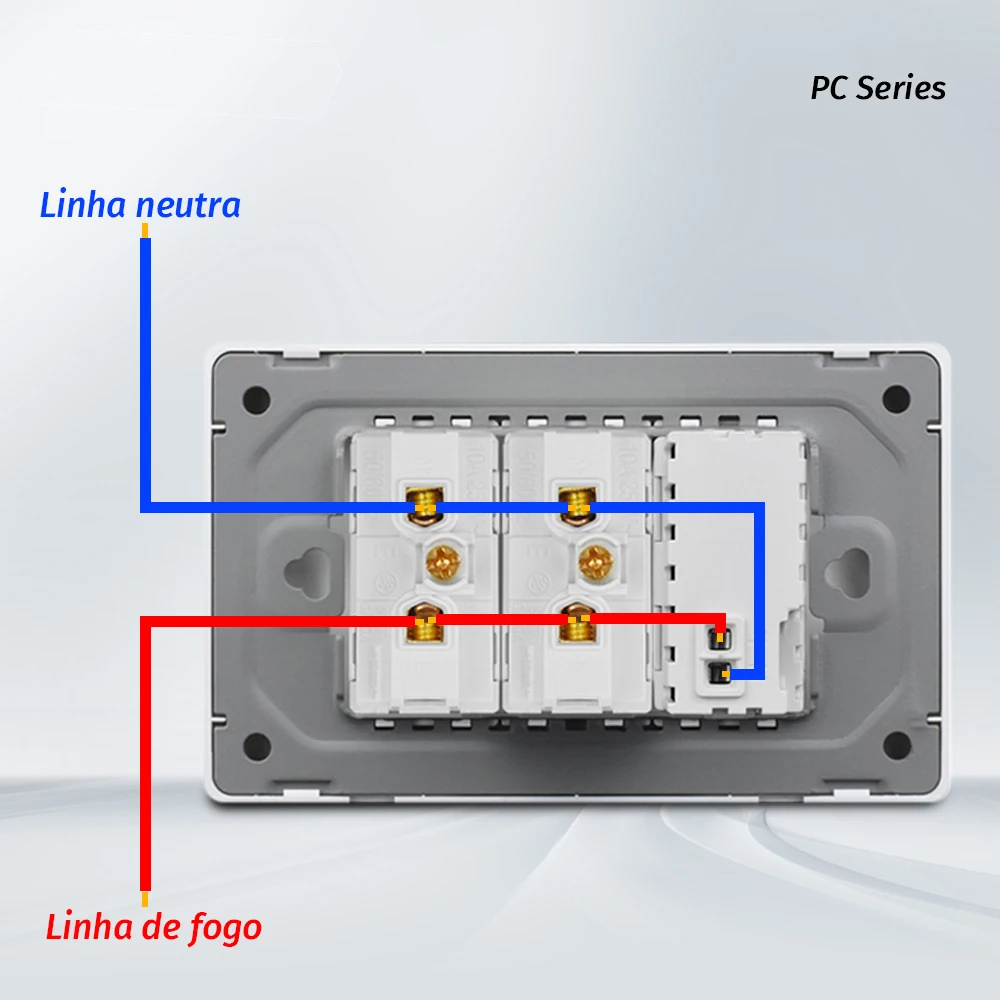 Shawader Brazil Plug Power Wall USB Socket Pressure Switch 20A Tomada Plastic Panel Position Jack Brazylijskie gniazdko Home Office