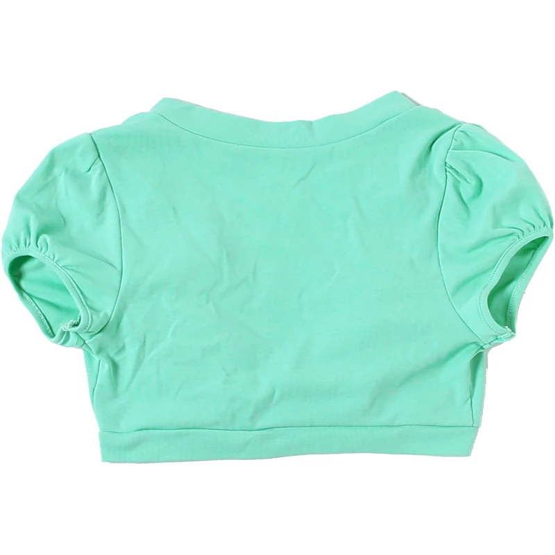 Weird Puss Dopamine Style T-Shirt Women Button Deep V-Neck Puff Sleeve Sexy High Street Hottie Simple Classic Casual Clubwear