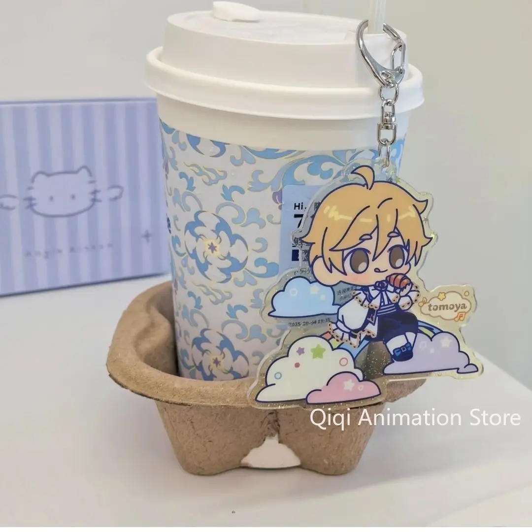 

2 шт., акриловые брелки со звездами, аниме Mashiro tomoya, брелок для ключей, сумки, автомобильные ключи, подвеска, украшение, детские рождественские подарки