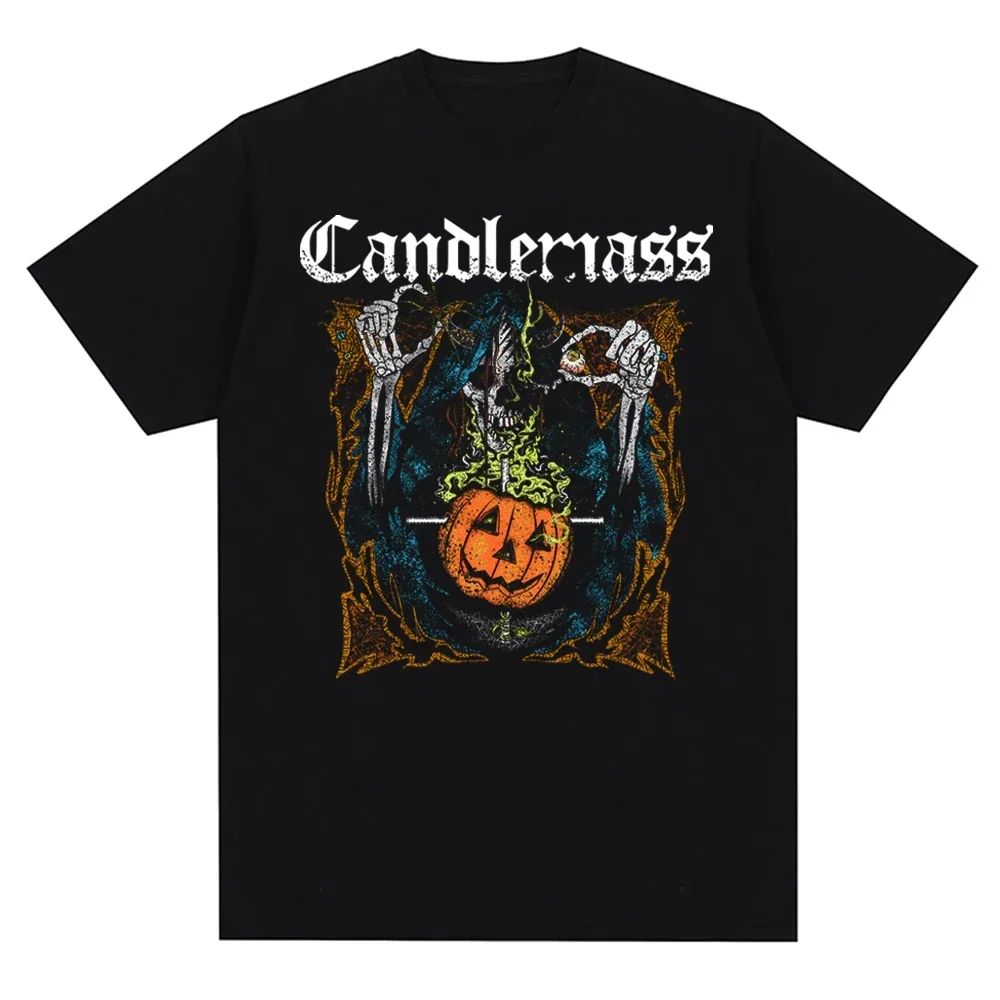 Candlemass Band Printed Graphic Short Sleeved Tees Fashion Casual O-Neck Summer Clothing Harajuku Daily Wear Men T Shirt