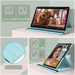 Samsung Galaxy Tab için 360 döner durumda A9 + artı 11 2023 SM-X210 X215 X216 5G Tablet kapak Tab S9 11 X710 S9 FE 10.9 X510 vaka