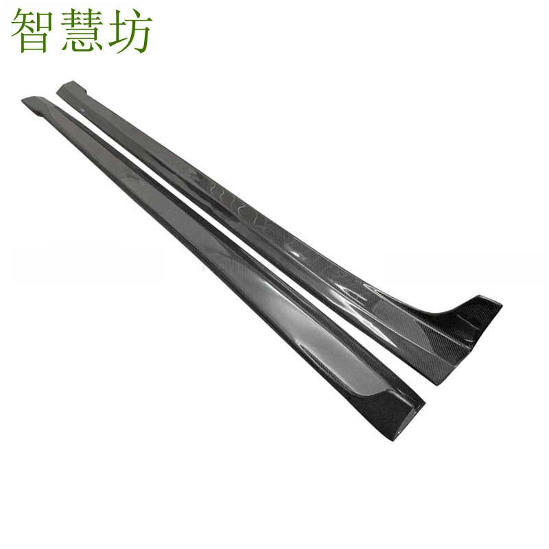 Suitable For Mercedes-Benz CLS-Class W218 CLS63 Carbon Fiber Modified R-Style Side Skirts Small Body Kit Car Accessories