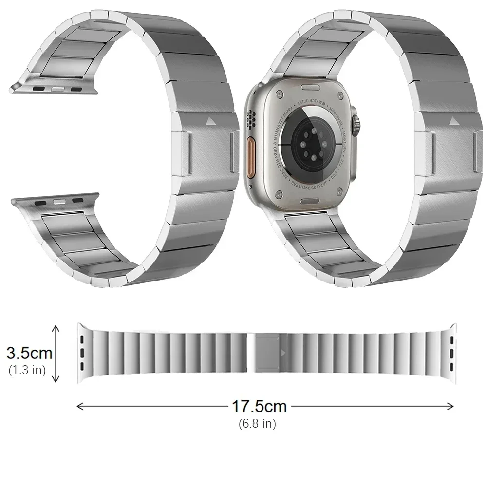 وصلة إبزيم مغناطيسية للساعة ، سوار قابل للتعديل ، حزام من الفولاذ المقاوم للصدأ ، الترا 2 ، 49 أبل ، الفرقة 9 ، 8 ، 7 ، 45 ، 44 ، 42 ، ترقية جديدة