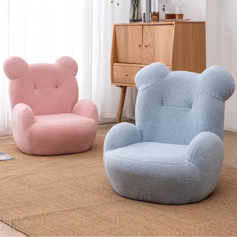 Bear sofa chair single cartoon mini lazy child sofa small cashmere simple cute chair