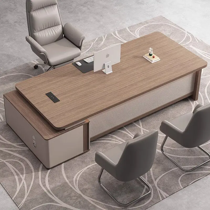 

Wooden Study Office Desk Executive Design Computer Decoration Office Desk Aesthetic Display Escritorio Oficina Salon Furniture