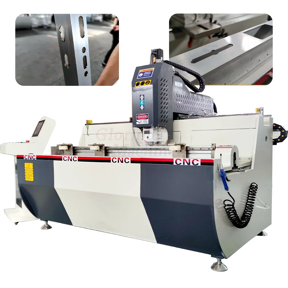 drilling and milling center aluminum profiles for window making machine