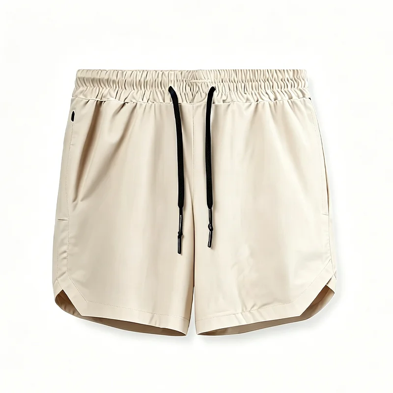 2026 Herren-Laufshorts, einlagig, gewebt, schnelltrocknend, einfarbig, für Fitness, Sport, Freizeit, Training, Sportbekleidung, kurze Hose, Neu – Detail 12