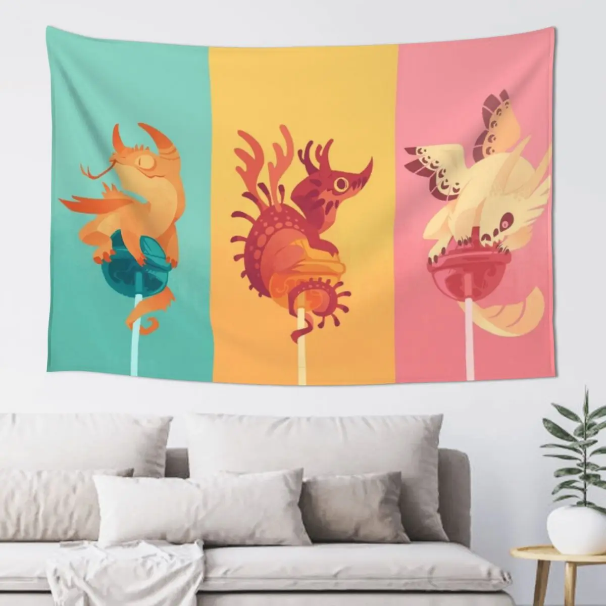 

Dragonpops assorted pack Tapestry Decoration Room Tapete For The Wall Room Aesthetic Tapestry