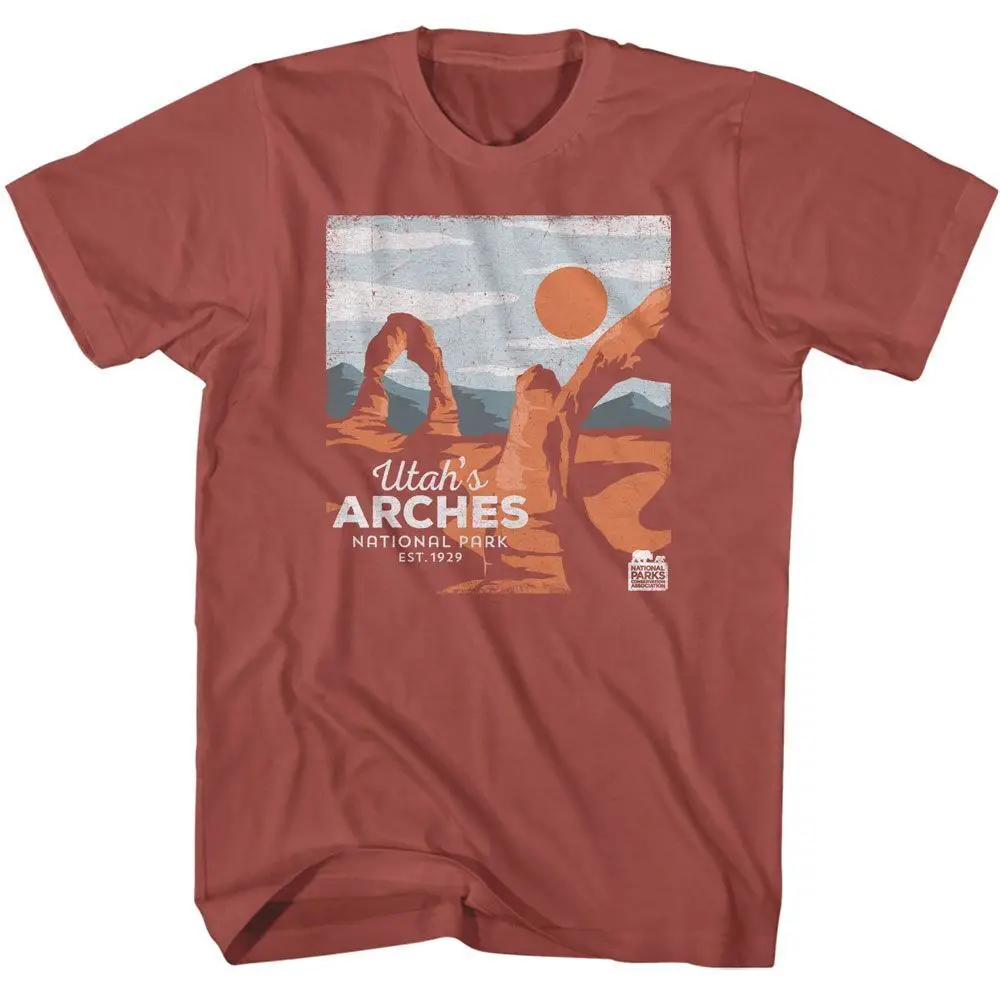 National Parks Utahs Arches Terracotta Brands T Shirt