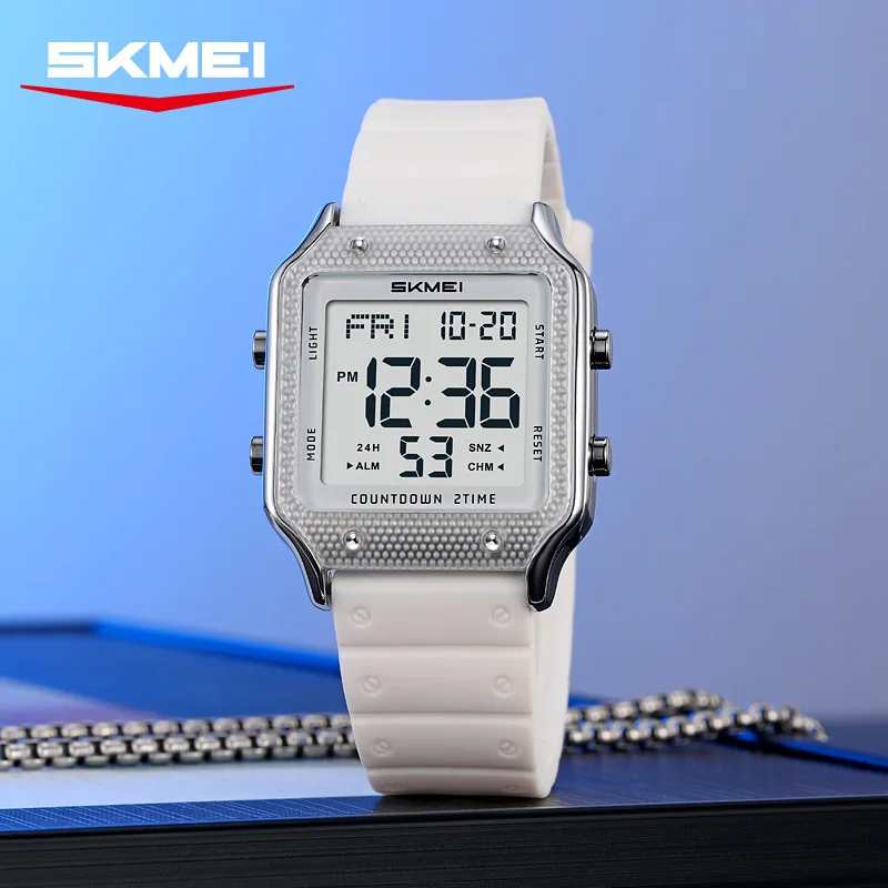 SKMEI 2526 Sports Men Digital Wristwatch Multifunctional Luminous Calendar Stopwatch Fashion Men's Digital Watches Reloj Hombre