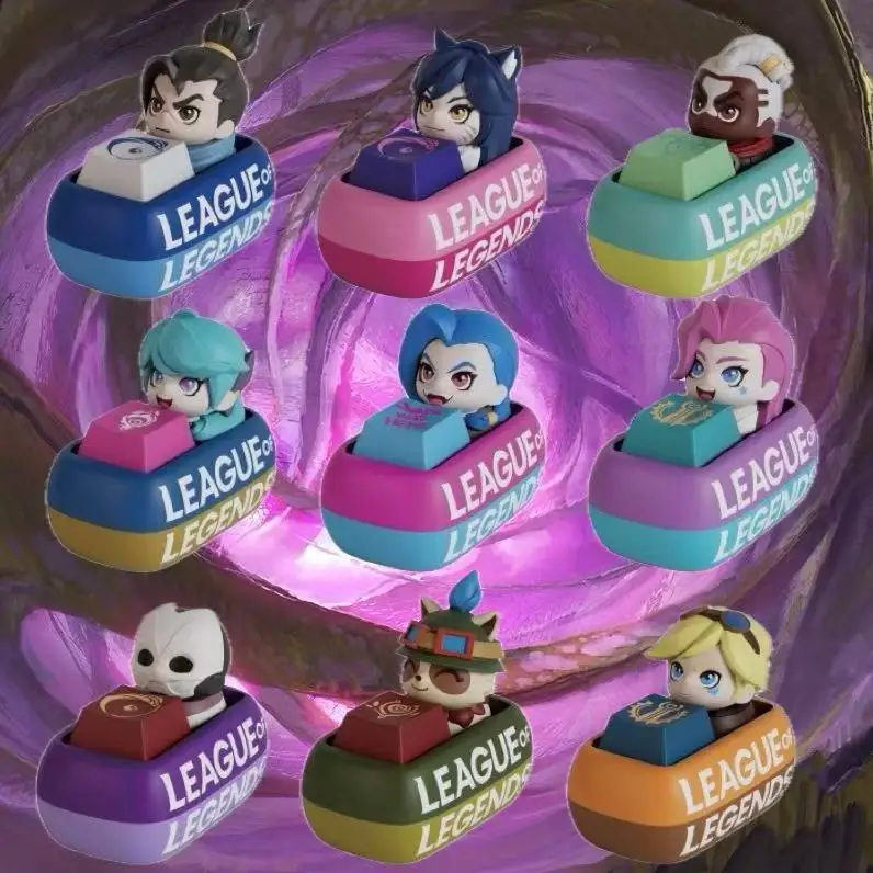 

Колпачки для клавиш League of Legends BlindBox Yasuo Gwen Ekko Ahri Jinx Seraphine Jhin Teemo Ezreal Original