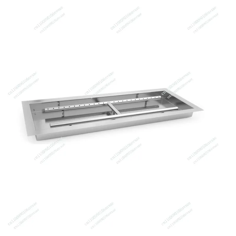 

Drop-in Fire Pit Pan Burner Square Natural Gas Popane Gas Stainless Steel for Outdoor Camping Barbecue Backyard Grill