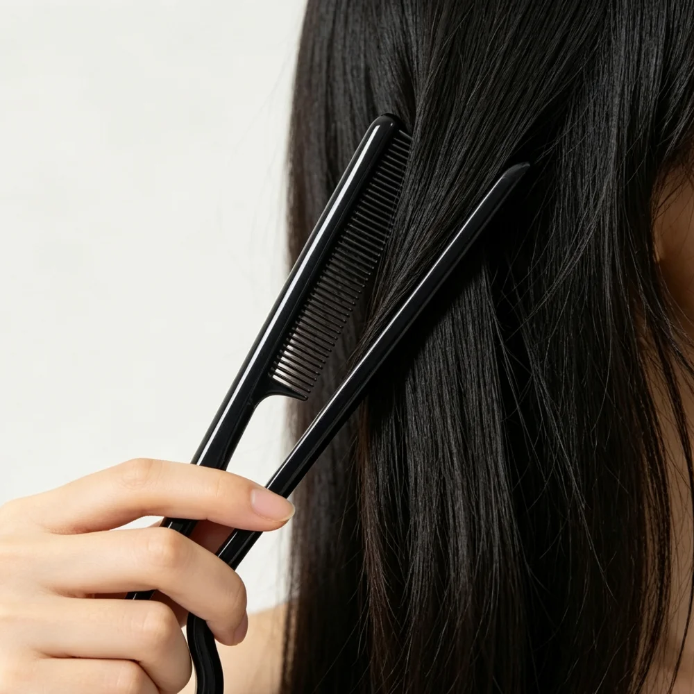 V-Kamm Haarstyling-Werkzeug für unordentliches Haar, Glättungskamm, spezielles Salon-Zubehör für Perücken und die tägliche Frisurgestaltung – Detail 3