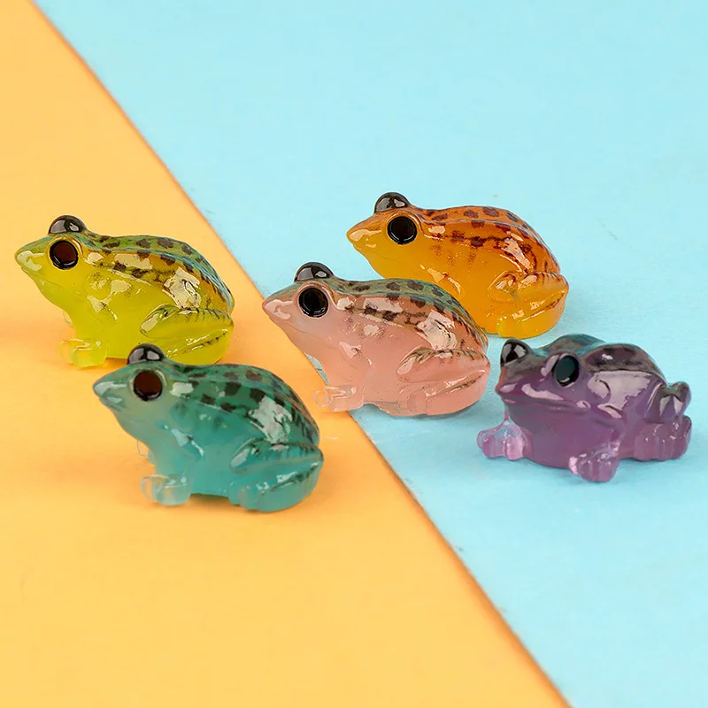 1pc/5pc Micro Landscape Simulation Frog Ornaments Gardening Bonsai Succulent Decorative Landscape Accessories Indoor And Outdoor