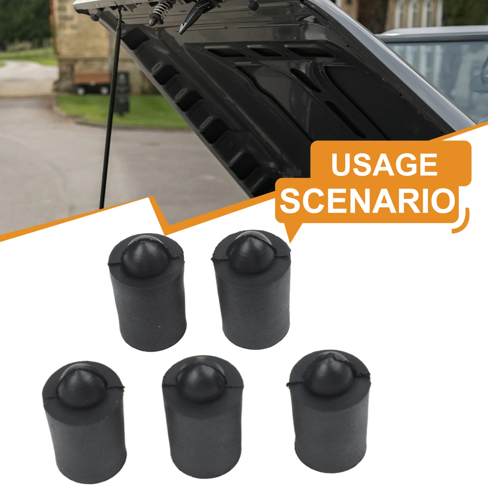 5pcs Rubber Buffers for Nissan Car Bumper Hood Bonnet Automotive Replacement Parts for Consistent and Reliable Performance