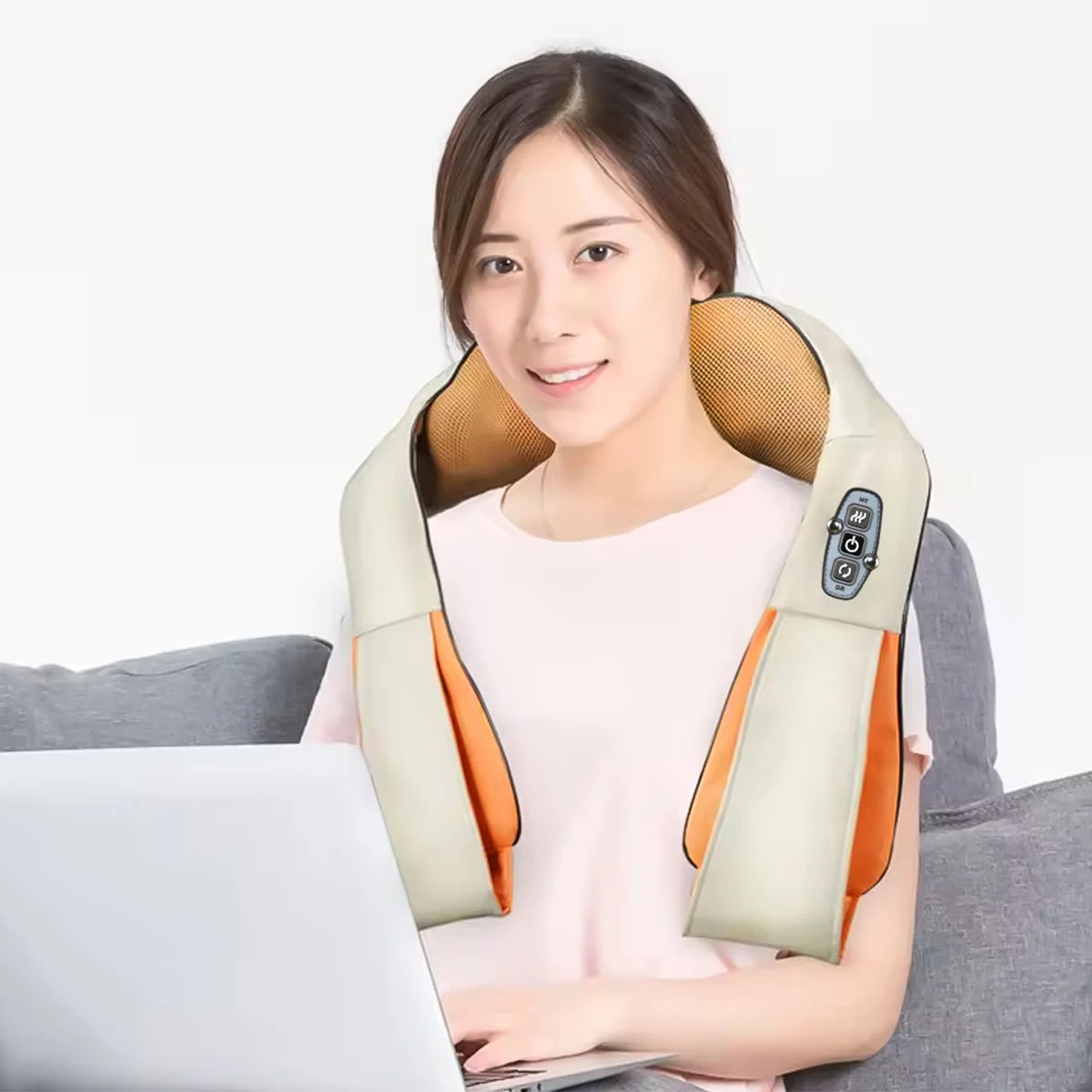 

Multi-functional Neck and Shoulder Massager Relaxers U-shaped Electric Air Compress Back Kneading Shawl Neck masajeador