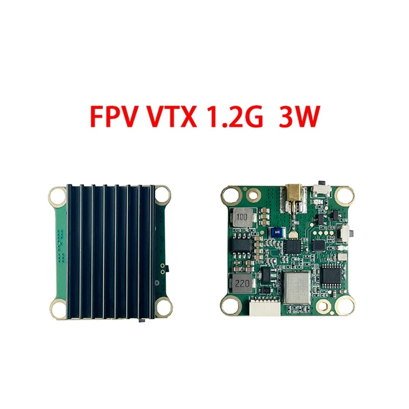 

Best 1.2G 1.3G 3W VTX 3000mW 9 Channels FPV Audio Video Transmitter PAL/NTSC for FPV RC Racing Drone