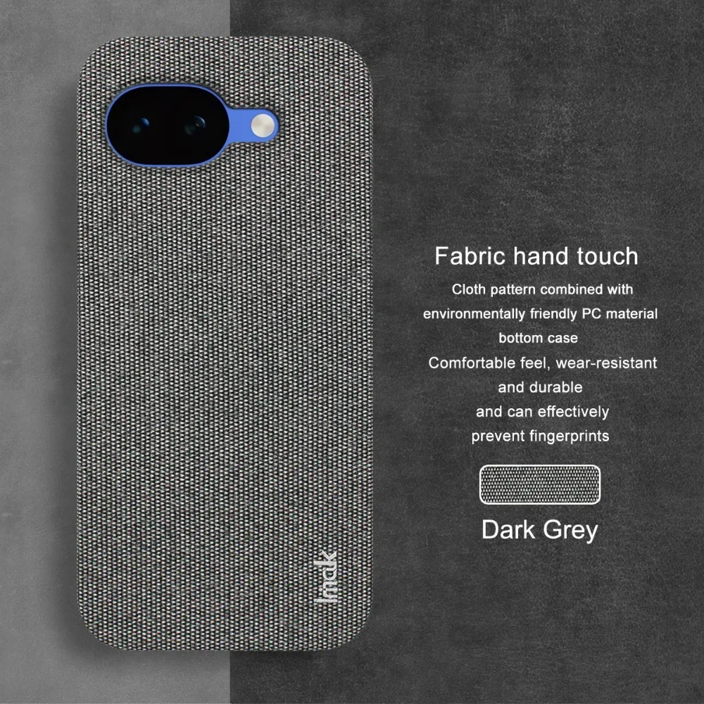 IMAK Stoff-Muster Stoßfeste Hülle für Google Pixel 10A 5G 2026 Luxus-Cover Harte PC-Rückseite Pixel 10 Pro XL Pixel10 A