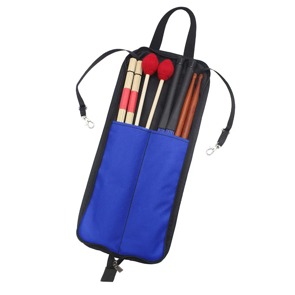 

Portable Oxford Cloth Drum Stick Bag Two Compartments Gripped Handle Special Case for Sticks Mallets Jazz Drumstick Bag